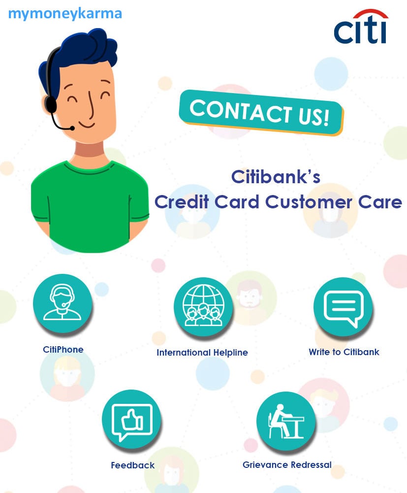 Citi Bank Credit Card Customer Care: 24x7 toll-free helpline